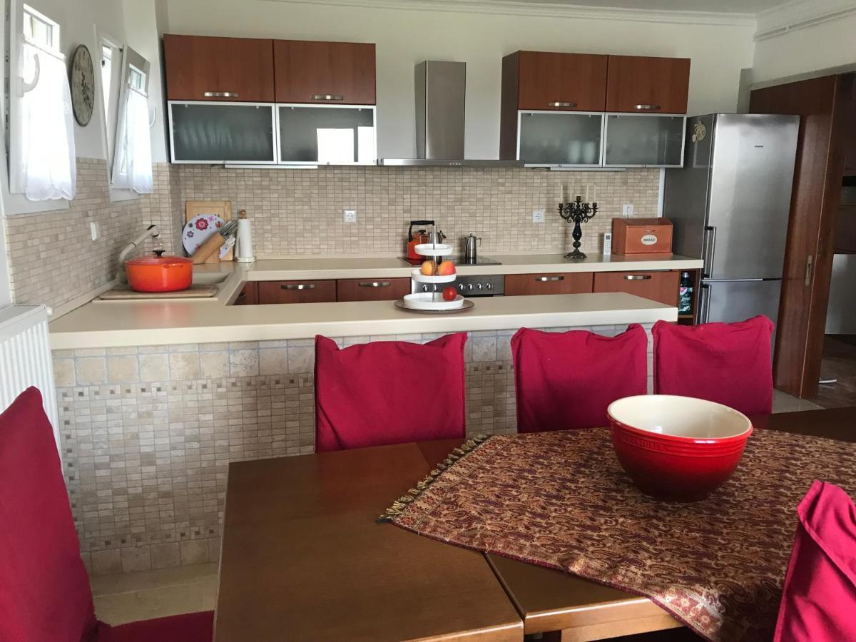 Schoenes Familienappartement In Pelekas, Corfu Mit Meerblick Екстериор снимка