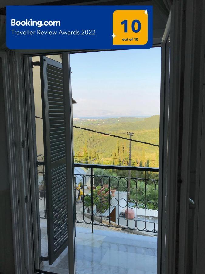Schoenes Familienappartement In Pelekas, Corfu Mit Meerblick Екстериор снимка