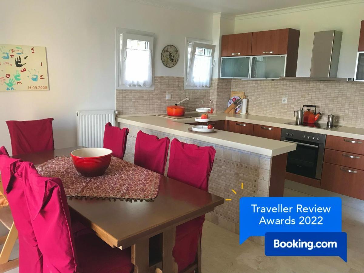 Schoenes Familienappartement In Pelekas, Corfu Mit Meerblick Екстериор снимка