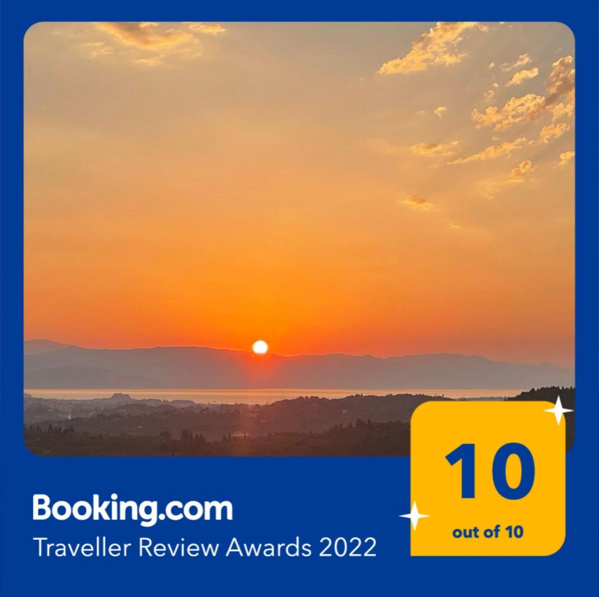 Schoenes Familienappartement In Pelekas, Corfu Mit Meerblick Екстериор снимка