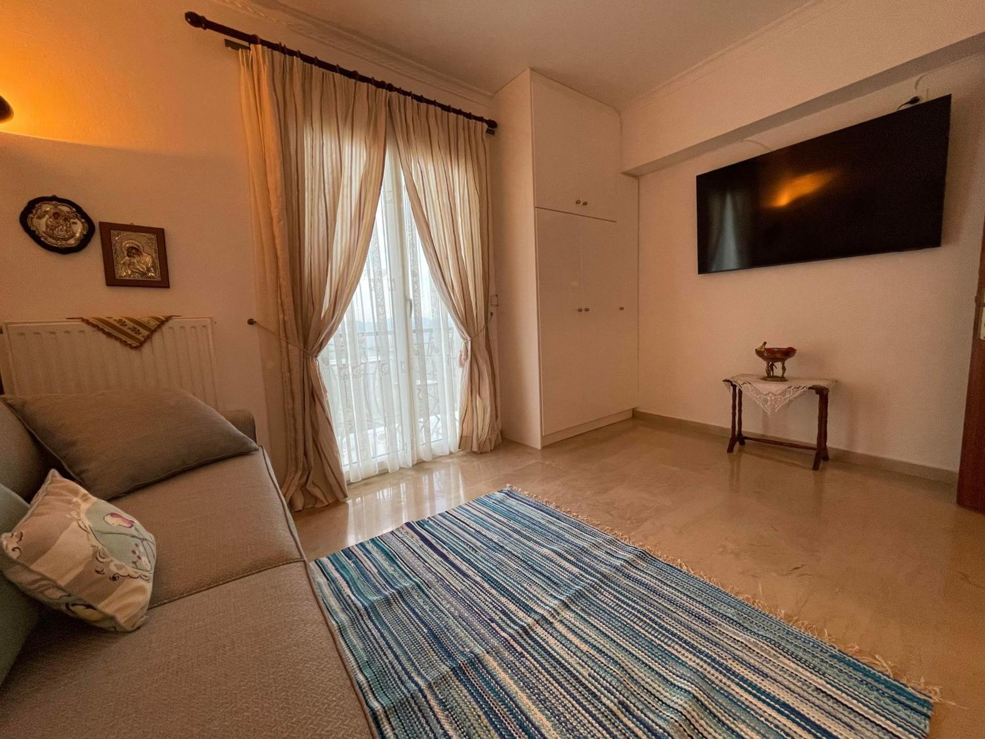 Schoenes Familienappartement In Pelekas, Corfu Mit Meerblick Екстериор снимка